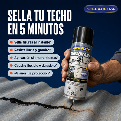 SellaUltra | Sellador Impermeable Instantáneo en Aerosol